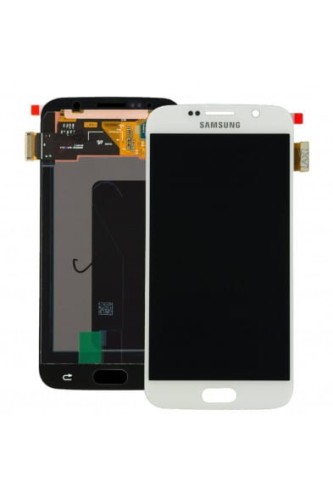 (2-3 dni) ORG Wyświetlacz LCD Samsung Galaxy S6 (SM-G920) BIAŁY BEZ RAMKI