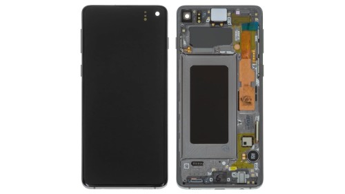 (2-3 dni) ORG Wyświetlacz LCD Samsung Galaxy S10 (SM-G973) CZARNY Z RAMKĄ I BATERIĄ
