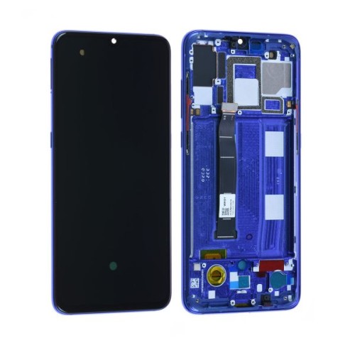 (2-3 dni) ORG Wyświetlacz LCD Xiaomi Mi 9 NIEBIESKI (BLUE) Z RAMKĄ