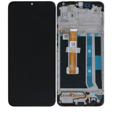 (2-3 dni) ORG Wyświetlacz LCD OPPO A15 | OPPO A15s 4G CZARNY (BLACK) Z RAMKĄ