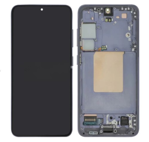 (2-3 dni) ORG Wyświetlacz LCD Samsung S24 5G 2024 (SM-S921) FIOLETOWY Z RAMKĄ