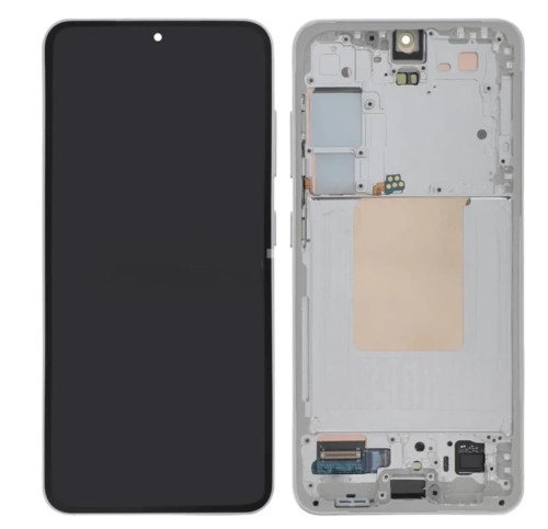 (2-3 dni) ORG Wyświetlacz LCD Samsung S24 5G 2024 (SM-S921) SZARY Z RAMKĄ