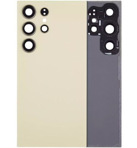 HQ Klapka PREMIUM tył plecki do Samsung Galaxy S24 Ultra (SM-S928) żółta