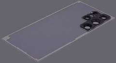 HQ Klapka PREMIUM tył plecki do Samsung Galaxy S24 Ultra (SM-S928) szara