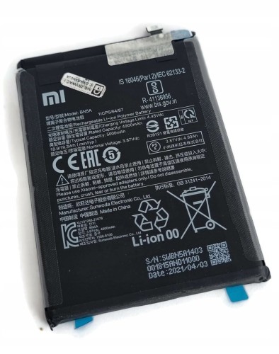 ORG Nowa bateria BN5A do Xiaomi Redmi Note 10 5G / Redmi 10 / POCO M3 Pro