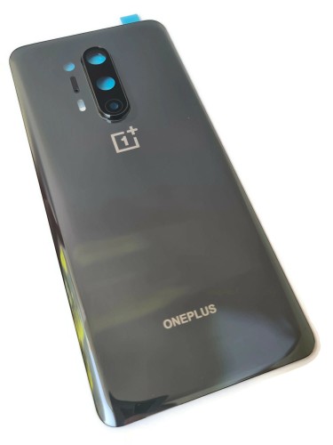 Klapka tylna obudowa plecki ze szkłem kamery do OnePlus 8 Pro, czarna