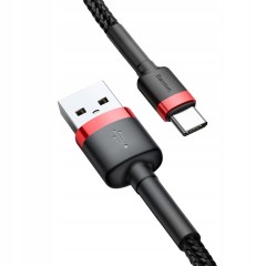 Baseus kabel USB- USB Typ C 2A 3m długi czerwony CATKLF-U91