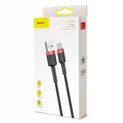 Baseus kabel USB- USB Typ C 2A 3m długi czerwony CATKLF-U91