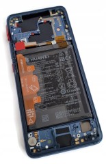 ORG Wyświetlacz LCD z ramką baterią Huawei Mate 20 Pro (LYA-L09) niebieski