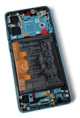 ORG Wyświetlacz LCD oryginalny ramka bateria Huawei P30 (ELE-L29) niebieski