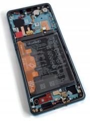 ORG Wyświetlacz LCD z ramką i baterią Huawei P30 Pro (VOG-L29) niebieski