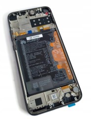 ORG Wyświetlacz LCD z ramką i baterią Huawei P40 Lite E (ART-L28) czarny