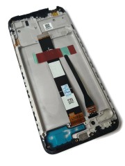 HQ Wyświetlacz LCD z ramką do Xiaomi Redmi 10A | 9A | 9C | 9AT | 9C NFC, czarny