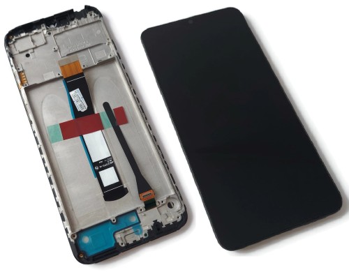 HQ Wyświetlacz LCD z ramką do Xiaomi Redmi 10C | POCO C40 (220333QAG)