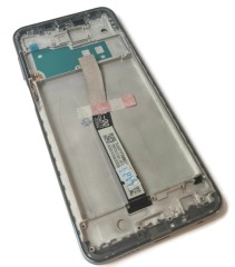 HQ Wyświetlacz LCD z ramką Xiaomi Redmi Note 9 Pro| 9S | Poco M2 Pro silver