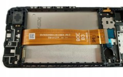 ORG Wyświetlacz LCD oryginalny z ramką Samsung Galaxy A12 (SM-A127) czarny