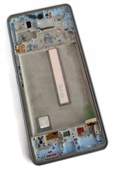 ORG Wyświetlacz LCD oryginalny ramka Samsung Galaxy A53 5G (A536) niebieski