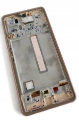 ORG Wyświetlacz LCD oryginalny ramka Samsung Galaxy A53 5G pomarańczowy