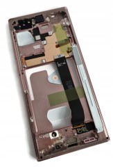 ORG Wyświetlacz LCD oryginalny ramka Samsung Galaxy Note 20 Ultra brązowy