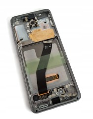ORG Wyświetlacz LCD oryginalny ramka Samsung Galaxy S20 4G 5G SM-G980 szary