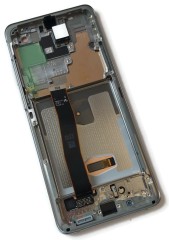 ORG Wyświetlacz LCD oryginalny z ramką Samsung Galaxy S20 Ultra G988 biały