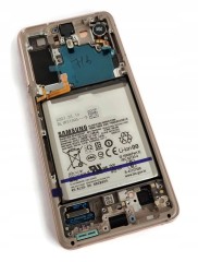 ORG Wyświetlacz LCD oryginalny ramka Samsung Galaxy S21 5G (SM-G991) fiolet