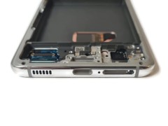 ORG Wyświetlacz LCD oryginał z ramką do Samsung Galaxy S21 5G SM-G991 biały