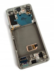 ORG Wyświetlacz LCD oryginalny ramka Samsung Galaxy S21 5G (SM-G991) biały