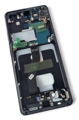 ORG Wyświetlacz LCD oryginalny ramka Samsung Galaxy S21 Ultra (G998) czarny