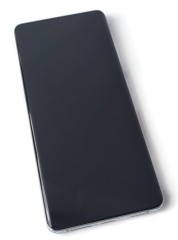 ORG Wyświetlacz LCD oryginalny ramka Samsung Galaxy S21 Ultra G998 srebrny