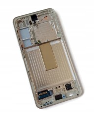ORG Wyświetlacz LCD oryginalny ramka Samsung Galaxy S23 5G SM-S911 kremowy