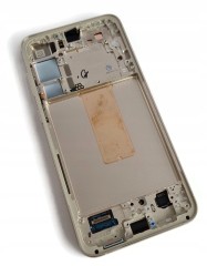 ORG Wyświetlacz LCD oryginalny ramka Samsung Galaxy S23+ Plus S916 kremowy