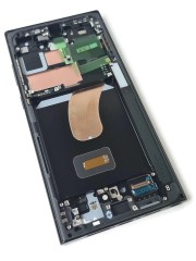 ORG Wyświetlacz LCD oryginalny z ramką Samsung S23 Ultra (SM-S918) Szary