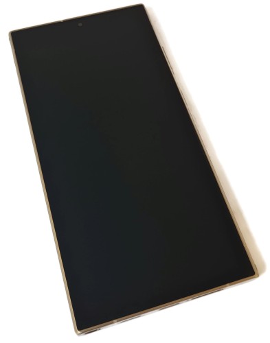 ORG Wyświetlacz LCD oryginalny z ramką do Samsung Galaxy S24 Ultra, żółty