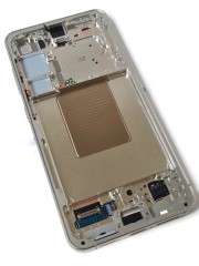 ORG Wyświetlacz LCD oryginalny z ramką do Samsung Galaxy S24 (S921) żółty