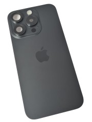 ORG Plecki Grade A oryginalna klapka tył do Apple iPhone 15 Pro, czarna