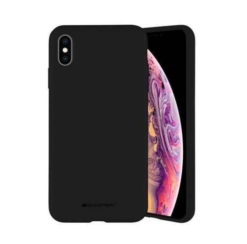 Etui case futerał Mercury Goospery do iPhone 16 Plus silikonowe, czarne