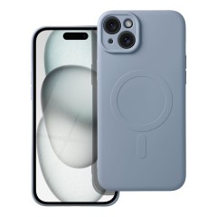 Etui SILICONE Mag Cover z MagSafe do iPhone 15 Plus, Jasnoniebieski