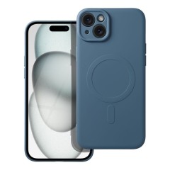 Etui SILICONE Mag Cover z MagSafe do iPhone 15 Plus, Niebieski