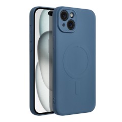 Etui SILICONE Mag Cover z MagSafe do iPhone 15 Plus, Niebieski