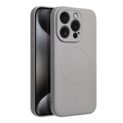 Etui SILICONE Mag Cover z MagSafe do iPhone 15 Pro, Tytanowy Szary