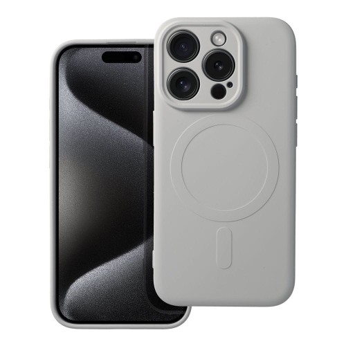 Etui SILICONE Mag Cover z MagSafe do iPhone 15 Pro, Tytanowy