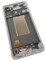 ORG Wyświetlacz LCD oryginalny z ramką Samsung Galaxy A56 (SM-A566) różowy