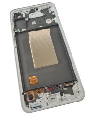 ORG Wyświetlacz LCD oryginalny z ramką Samsung Galaxy A56 (SM-A566) szary