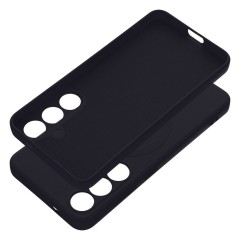 Etui SILICONE Mag Cover z MagSafe do Samsung Galaxy S24, Czarny