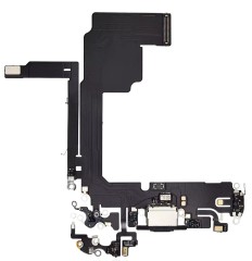 HQ Gniazdo ładowania USB złącze mikrofon do Apple iPhone 15 Pro, czarne