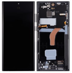 HQ Wyświetlacz OLED LCD z ramką Samsung Galaxy S22 Ultra (SM-S908) grafit