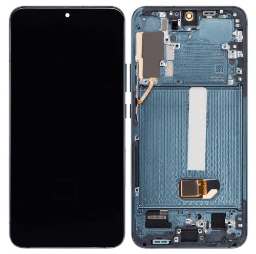 HQ Wyświetlacz OLED LCD z ramką Samsung Galaxy S22+ Plus (SM-S906) zielony