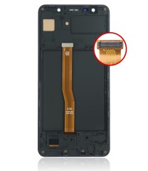 HQ Wyświetlacz OLED LCD z ramką Samsung Galaxy A7 2018 (SM-A750) czarny