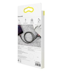Kabel Baseus USB - Lightning Baseus Cafule 50cm 2,4A 0,5 m czarno-czerwony